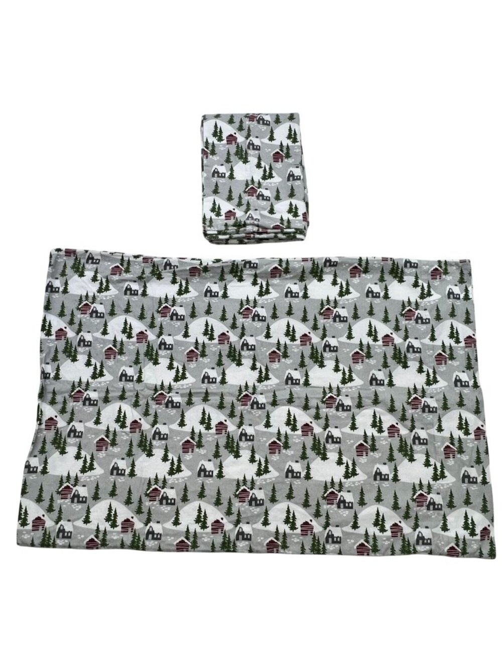 Member's Mark Holiday Cabin 100% Cotton Flannel Pillowcase Set Bedding Set of 2
